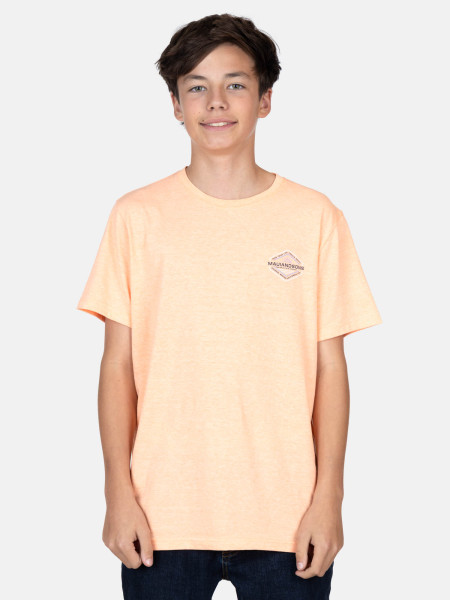 Polo manga corta Old Badge Naranja juvenil 5P343